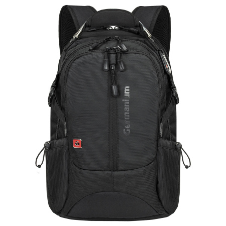 Рюкзак GERMANIUM "S-02" универсальный, с отделением для ноутбука, усиленная ручка, черный, 47х31х16 см, 226948 - Рюкзаки с отделением для ноутбука