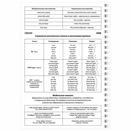 Тетрадь-словарь для записи английских слов А5 48 л., гребень, клетка, BRAUBERG, справка, 403564 - Тетради предметные