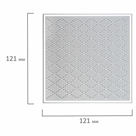 Нож "Фон в виде ромбов" для Машинки для вырубки и тиснения ОС-5, 121х121 мм, ОСТРОВ СОКРОВИЩ, 663828, 861-085 - Машинки, ножи и маты для вырубки, клише для тиснения