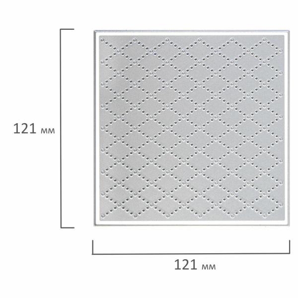 Нож "Фон в виде ромбов" для Машинки для вырубки и тиснения ОС-5, 121х121 мм, ОСТРОВ СОКРОВИЩ, 663828, 861-085 - Машинки, ножи и маты для вырубки, клише для тиснения