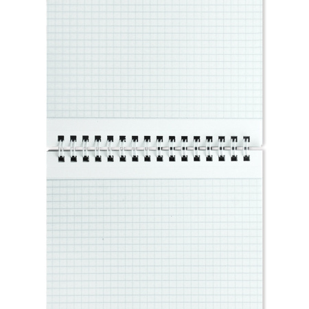 Блокнот А5 146х205 мм, 80 л., гребень, мелованная картонная обложка, клетка, ОФИСМАГ, 3 вида, 123021 - Блокноты