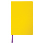 Ежедневник недатированный А5 138х213 мм BRAUBERG "Flex" под кожу, гибкий, 136 л., желтый, 111680 - Ежедневники с покрытием "под кожу и ткань"