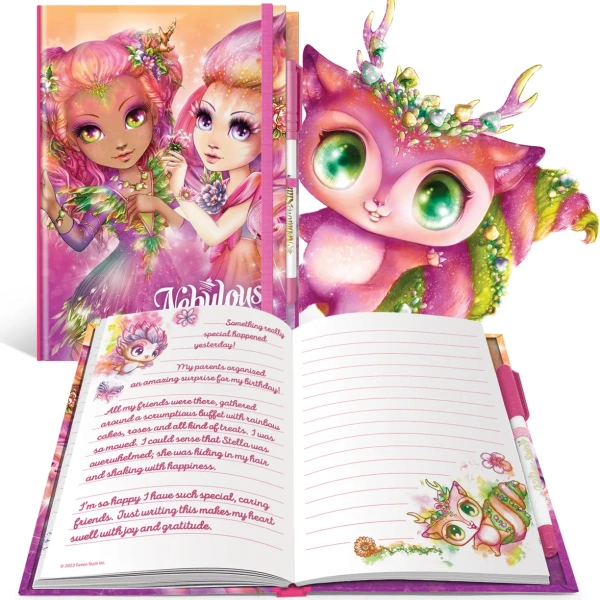 Серия: Hazelia. Блокнот в жестком переплете, на резинке, с гелевой ручкой - Блокноты и записные книжки