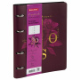 Тетрадь на кольцах А5 (180х220 мм), 80 листов, под кожу, клетка, тиснение фольгой, BRAUBERG VISTA, Rose, 112125 - Тетради на кольцах и сменные блоки к ним