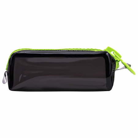 Пенал BRAUBERG с объемной "тракторной" молнией, 1 отделение, ПВХ, 22х8х6,5 см, "Neon green", 271564 - Пеналы мягкие
