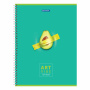 Тетрадь А4, 96 л., BRAUBERG, гребень, клетка, глянцевый лак, "Avocado", 404061 - Тетради формата А4