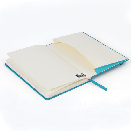 Блокнот А5 (148х218 мм), BRAUBERG ULTRA, балакрон, 80 г/м2, комбинированный блок, 100 л., бирюза, 113071 - Бизнес-блокноты и бизнес-тетради