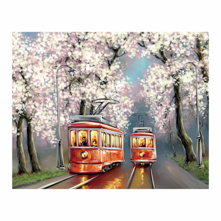 Холст на картоне с контуром BRAUBERG ART CLASSIC "УЛОЧКИ", 30х40см, грунтованный, хлопок, 191542 - Холсты