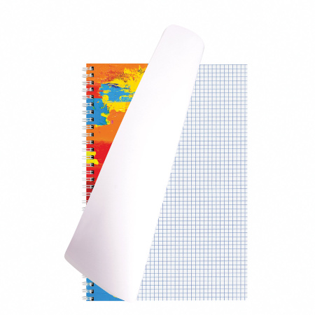 Тетрадь А4, 120 л., BRAUBERG гребень, клетка, обложка картон, "Painting", 404072 - Тетради формата А4