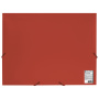 Папка на резинках BRAUBERG "Office", красная, до 300 листов, 500 мкм, 227711 - Папки на резинках пластиковые