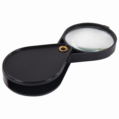 Лупа просмотровая BRAUBERG, складная, диаметр 50 мм, увеличение 6, 451798 - Лупы