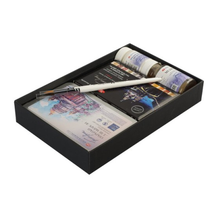 Подарочный набор «Белые ночи» для живописи «Акварель № 1» в картонной коробке - Акварель художественная в наборах