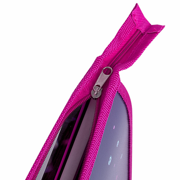 Папка для тетрадей ПИФАГОР А5, 1 отделение, пластик, на молнии, "Lovely Bunny", 271493 - Папки для тетрадей и уроков труда