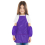Фартук с нарукавниками для уроков труда ПИФАГОР, 3 кармана, увеличенный размер, 45х60 см, фиолетовый, 271093 - Аксессуары для рисования