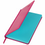 Ежедневник датированный 2023 А5 138x213 мм BRAUBERG "Rainbow", под кожу, розовый, 114050 - Ежедневники с покрытием "под кожу и ткань"