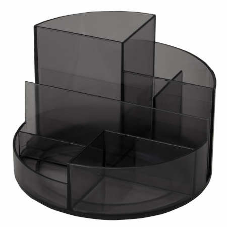 Подставка-органайзер "Профи", 130х130х90 мм, 6 отделений, черная, ОР01 - Подставки канцелярские без наполнения