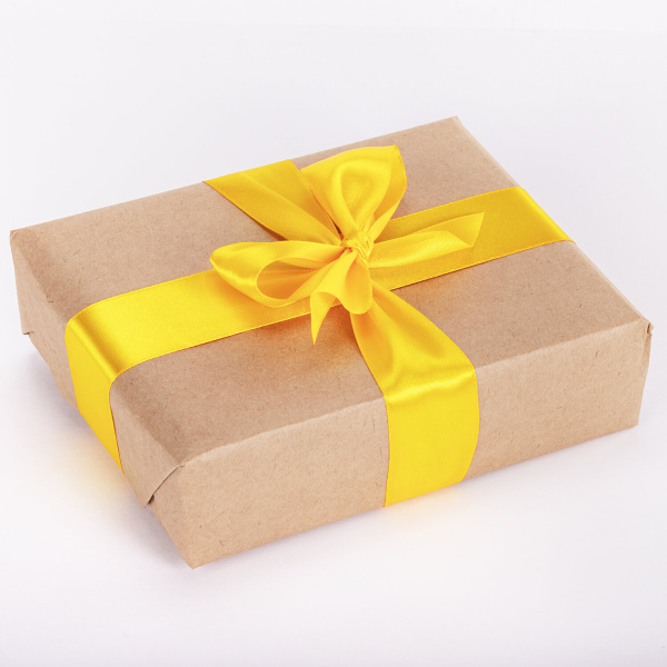 Лента атласная ширина 38 мм, длина 23 м, желтая, BRAUBERG, 591513 - Ленты для декора, рукоделия и упаковки подарков