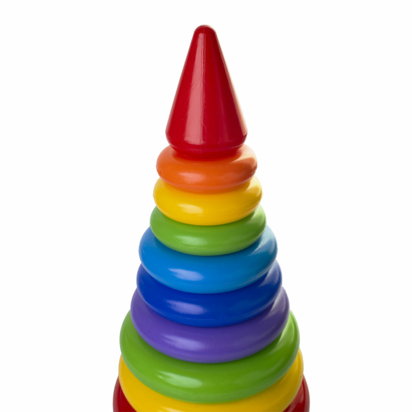 Игрушка развивающая ПИРАМИДА БОЛЬШАЯ, пластиковая, высота 37 см, АЛЕКС ТОЙЗ, 15600 - Игрушки развивающие