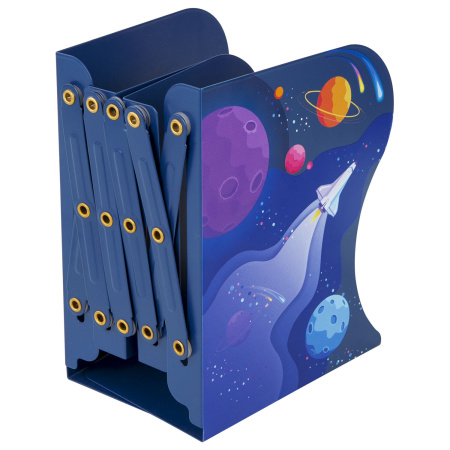 Подставка-держатель для книг и учебников BRAUBERG KIDS "Adventure" раздвижная, металлическая, 238065 - Подставки для книг