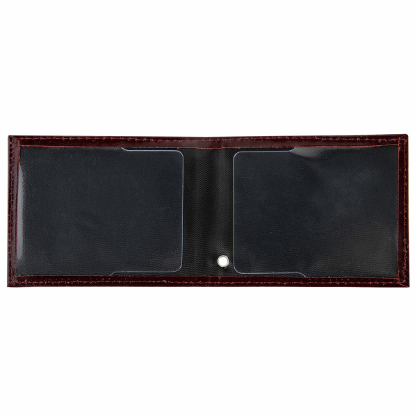 Обложка для удостоверения натуральная кожа шик, 3D герб + тиснение, темно-бордовая, BRAUBERG, 238199 - Обложки для документов