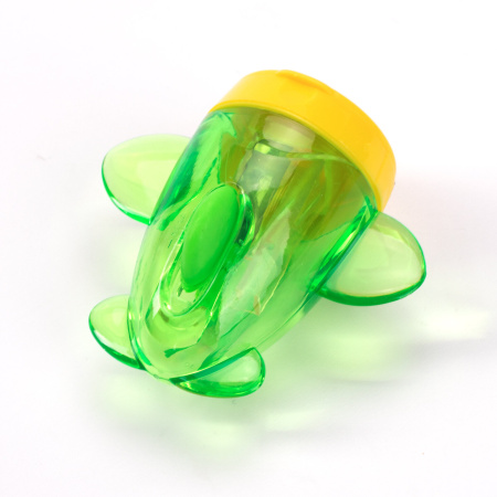 Точилка BRAUBERG "JET", 3 угла заточки, пластиковая с контейнером, ассорти, 223591 - Точилки ручные