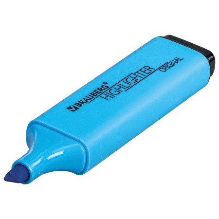 Текстовыделитель BRAUBERG "ORIGINAL NEON", ГОЛУБОЙ, линия письма 1-5 мм, 152214 - Текстовыделители