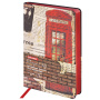 Ежедневник недатированный B6 (127х186 мм), BRAUBERG VISTA, под кожу, гибкий, 136 л., "Good old England", 112107 - Ежедневники с покрытием "под кожу и ткань"