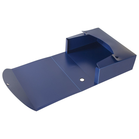 Короб архивный (330х245 мм), 100 мм, пластик, разборный, до 900 листов, синий, 0,9 мм, BRAUBERG "Energy", 235375 - Короба и архивные системы пластиковые