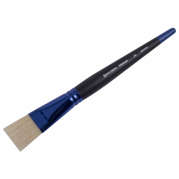 Кисть щетина, плоская № 24, BRAUBERG PREMIUM, 200999 - Кисти для рисования