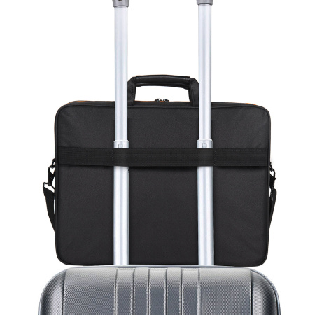 Сумка-портфель BRAUBERG "Office" с отделением для ноутбука 17,3", черная, 44х34х6 см, 270826 - Сумки деловые с отделением для ноутбука и планшета