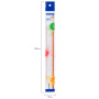 Линейка пластиковая 30 см BRAUBERG "FRESH ZONE", прозрачная, с оранжевой шкалой, 210759 - Линейки