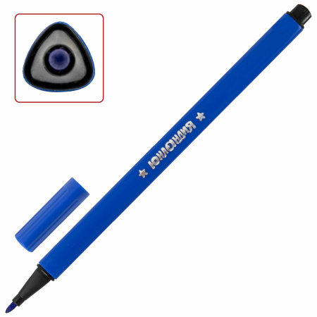 Фломастеры ЮНЛАНДИЯ "ДОМИКИ", 24 цвета, трехгранные, вентилируемый колпачок, картон, 152183 - Фломастеры классические