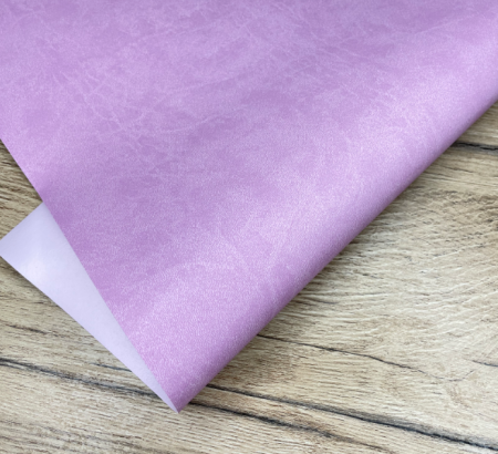 Переплетный кожзам (Италия) матовый, цвет розово-сиреневый, отрез 48*70 см