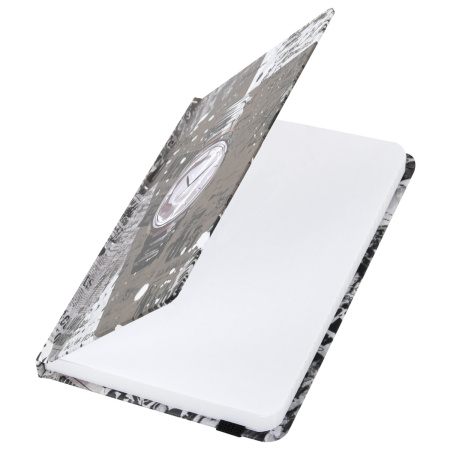 Блокнот с резинкой в клетку 96 л., МАЛЫЙ ФОРМАТ А6 (102х148 мм), твердая обложка, BRAUBERG, "Часы", 113737 - Блокноты в книжном переплете