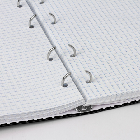 Тетрадь на кольцах А5 (165х215 мм), 120 листов, твердый картон, клетка, BRAUBERG, Стиль, 402006 - Тетради на кольцах и сменные блоки к ним