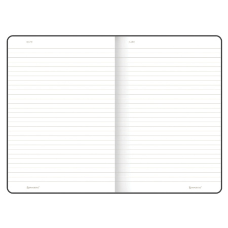 Блокнот А5 (140х200 мм), BRAUBERG "NEBRASKA", под кожу, 80 л., линия, бежевый, 113413 - Бизнес-блокноты и бизнес-тетради