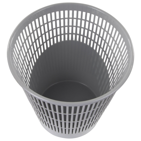 Корзина для бумаг, 11 л, сетчатая, серая, BRAUBERG, 230442 - Корзины для бумаг