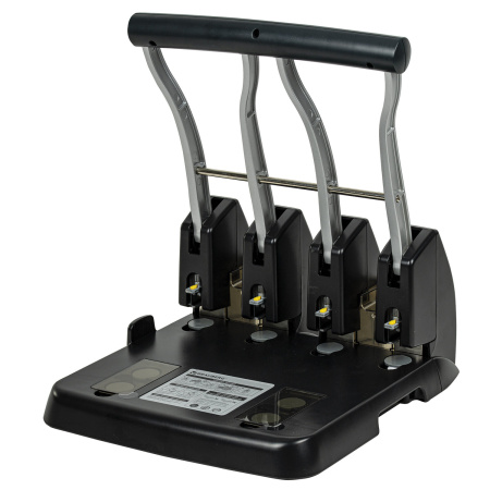 Дырокол на 4 отверстия металлический МОЩНЫЙ BRAUBERG "Heavy Duty Extra", до 150 листов, 270555 - Дыроколы на 4 отверстия