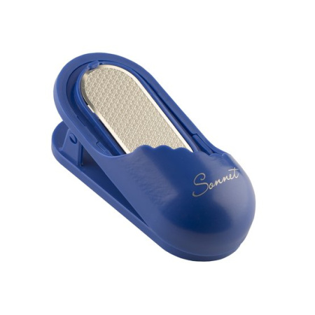 Точилка-наждак с зажимом "Сонет", 9,5х3,8 см, синяя - Точилки