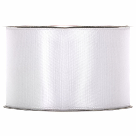 Лента атласная ширина 50 мм, длина 23 м, белая, BRAUBERG, 591519 - Ленты для декора, рукоделия и упаковки подарков
