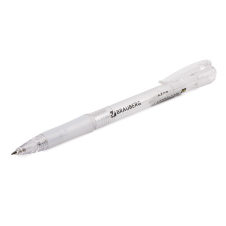 Ручка шариковая автоматическая с грипом BRAUBERG "Department", СИНЯЯ, узел 0,7 мм, линия письма 0,35 мм, 141510 - Ручки шариковые автоматические