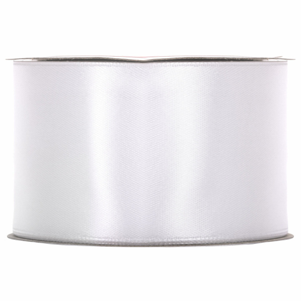 Лента атласная ширина 50 мм, длина 23 м, белая, BRAUBERG, 591519 - Ленты для декора, рукоделия и упаковки подарков