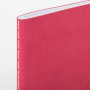 Тетрадь-скетчбук 48 л. обложка кожзам под замшу, сшивка, A5 (147х210мм), 70 г/м2, КОРАЛЛОВЫЙ, BRAUBERG CAPRISE, 403861 - Тетради 40-48 листов