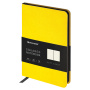 Блокнот МАЛЫЙ ФОРМАТ (100x150 мм) А6, BRAUBERG "Metropolis Mix", под кожу, 80 л., клетка, желтый, 113327 - Бизнес-блокноты и бизнес-тетради