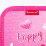 Пенал BRAUBERG, 1 отделение, 1 откидная планка, полиэстер, 21х14 см, "Happy kitten", 270308 - Пеналы каркасные