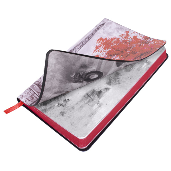 Ежедневник недатированный B6 (127х186 мм), BRAUBERG VISTA, под кожу, гибкий, 136 л., "Paris", 112106 - Ежедневники с покрытием "под кожу и ткань"