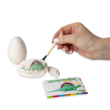 Набор для раскопок 12 видов динозавров, карточки, инструменты, развивающий, BRAUBERG KIDS, 664923 - Игрушки развивающие