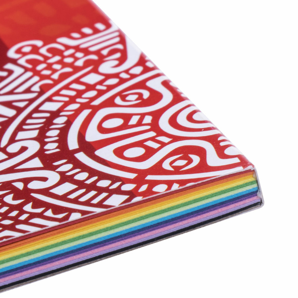 Цветная бумага, А4, ТОНИРОВАННАЯ В МАССЕ, 60 листов 12 цветов, склейка, 80 г/м2, ОСТРОВ СОКРОВИЩ, 210х297 мм, 129306 - Цветная бумага