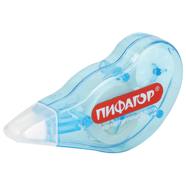 Корректирующая лента ПИФАГОР 5 мм х 4 м, корпус ассорти, механизм перемотки, блистер, 227803 - Корректирующие ленты