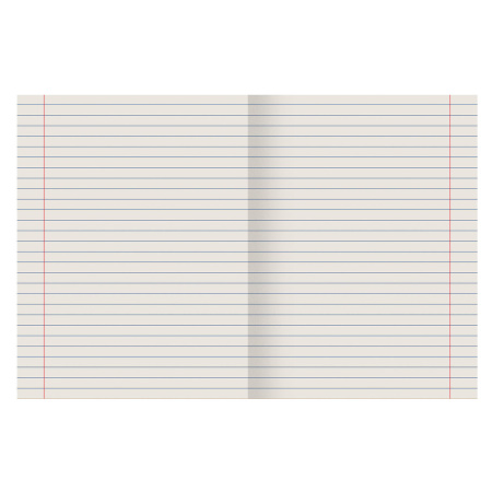 Тетрадь ЗЕЛЁНАЯ обложка 12 л., линия с полями, офсет №2 ЭКОНОМ, "ПИФАГОР", 104985 - Тетради 12-24 листов